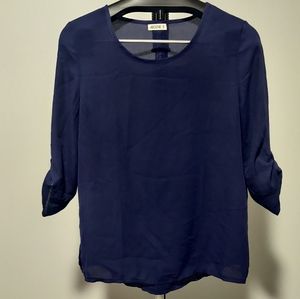 Navy Blue Blouse